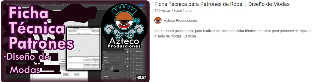 Ficha técnica de ropa con dibujo y especificaciones de diseño