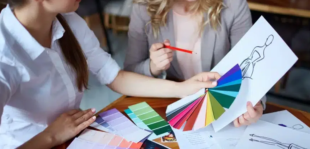 Paleta de colores y pantones para el moodboard de una colección de moda