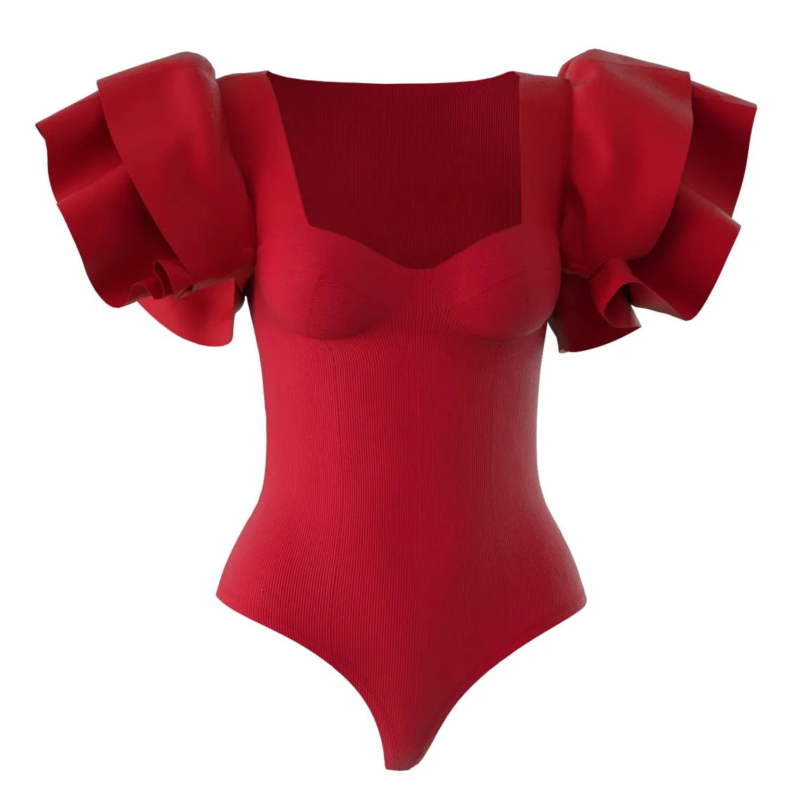 3D Fashion Red Blouse made by GAT Fashion Lab
