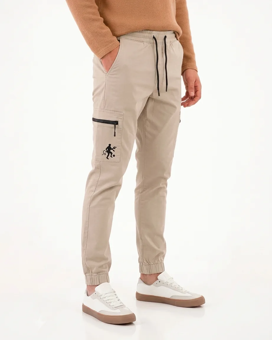 Black cotton drawstring shorts with pockets, made by GAT